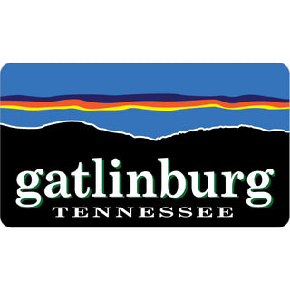 Gatlinburg  Tennessee   Stylized Sunset Sticker