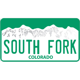 OK4 South Fork Colorado License Plate Sticker