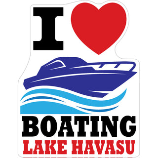 Lake Havasu   I Love Boating Sticker