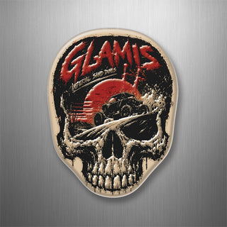 Glamis Grunge Dripping Skull Sand Dunes 3D Magnet