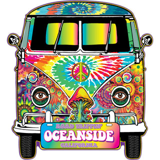 Oceanside  California   Road Trippin Bus Sticker