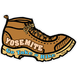 Yosemite   Go Take a Hike Boot Sticker