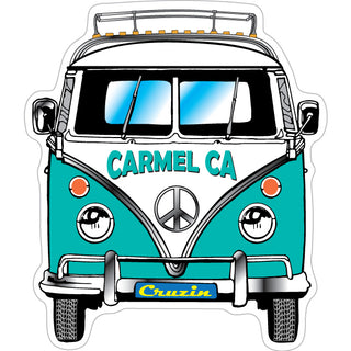 Carmel  CA Bus Front View Sticker