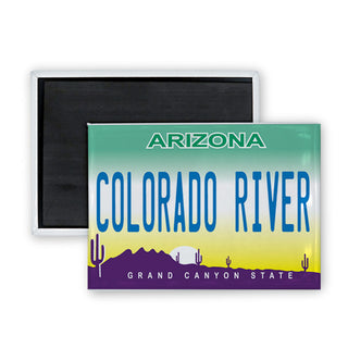 Colorado River  AZ   Arizona License Plate Rectangle Badge Magnet