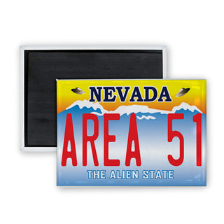 Area 51 Nevada License Plate The Alien State Rectangle Badge Magnet