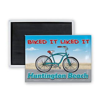 Huntington Beach Biked It Liked It Rectangle Badge Magnet
