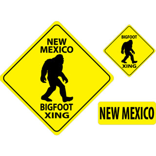 OK4 New Mexico Bigfoot Crossing Diamonds Sticker