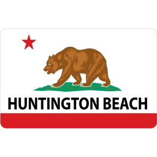 Huntington Beach CA California Flag Sticker
