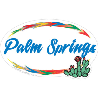 Palm Springs   Cactus Arrow Sticker