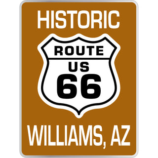 Williams AZ Route 66 Brown Shield Sticker