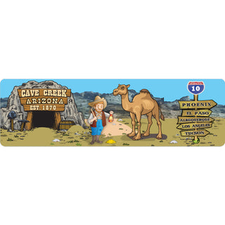 Cave Creek  Arizona Miner and Camel Sticker