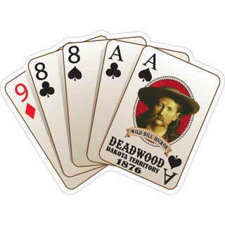 Deadwood   Playing Cards Wild Bill Hickock Sticker