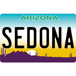 Sedona   Arizona License Plate Sticker