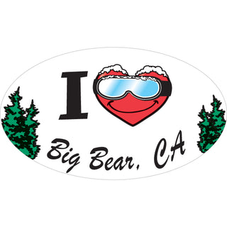 Big Bear  CA   I Heart Snow Sticker