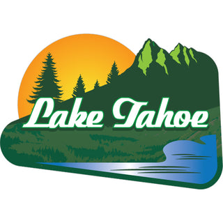 OK4 Lake Taho Angled Lake Sunset Sticker