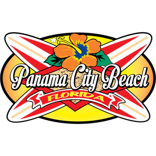 OK3 Panama City Beach Crossing Surfboards Sticker