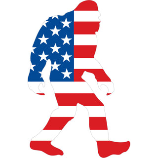 Bigfoot USA Flag Sticker