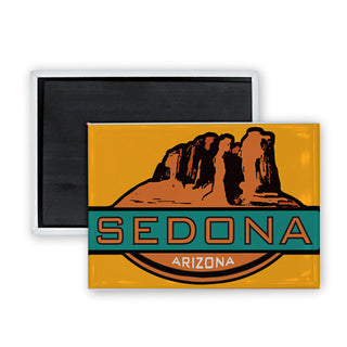 Sedona AZ Coffee Pot Rock Rectangle Badge Magnet