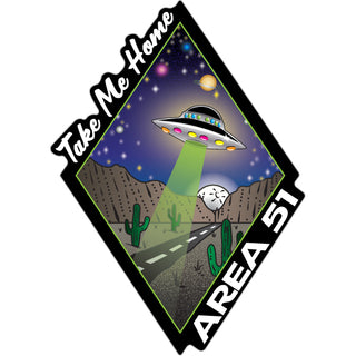 Area 51   Take Me Home Diamond Sticker