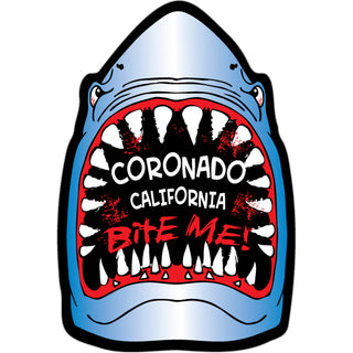Coronado  California   Bite Me Shark Sticker