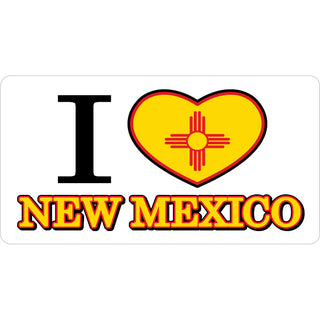 New Mexico   I Zia Heart New Mexico Sticker