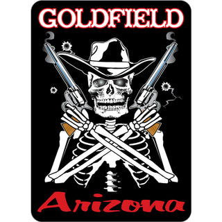 OK4 Goldfield  AZ Skeleton Gunfighter Sticker