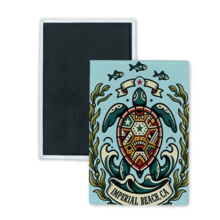 IMPERIAL BEACH TURTLE SHIELD Rectangle Badge Magnet