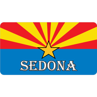 Sedona   Arizona Flag Sticker