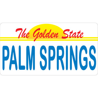 Palm Springs   California License Plate Sticker
