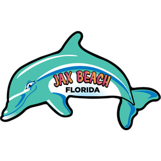 OK3 Jax Beach Florida Dolphin Mini Sticker