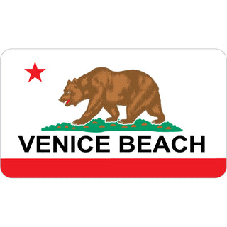 Venice Beach   California Flag Sticker