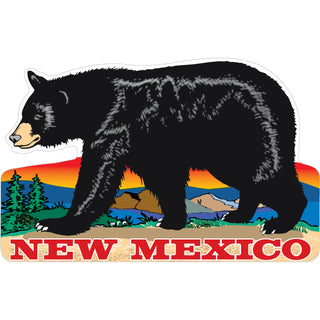 OK4 New Mexico Walking Black Bear Sticker