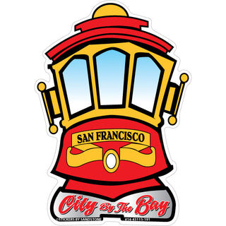 OK4 San Francisco Die Cut Trolly (82427) Sticker