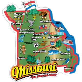 OK4 Missouri Map mini Sticker