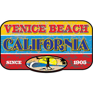 Venice Beach  California   Distressed Endless Summer Insert Rectangle Sticker