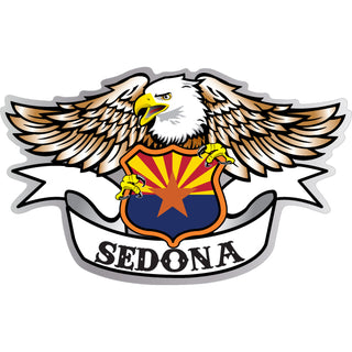 Sedona Eagle with Arizona Shield Sticker