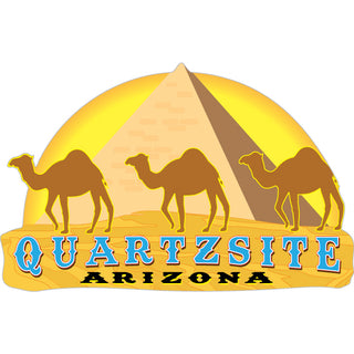 Quartzsite  Arizona   Camels & Pyramid Sticker