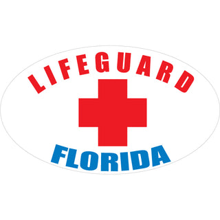 OK4 Florida Lifegaurd Oval Sticker
