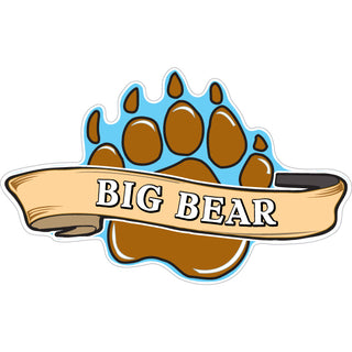 Big Bear   Brown Bear Paw Sticker