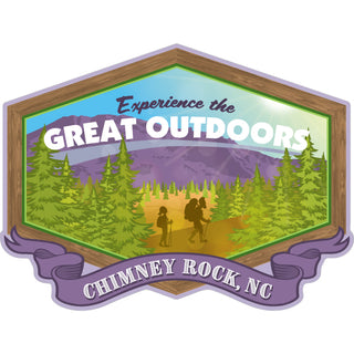 Chimney Rock NC Great Outdoors Hiking Sticker