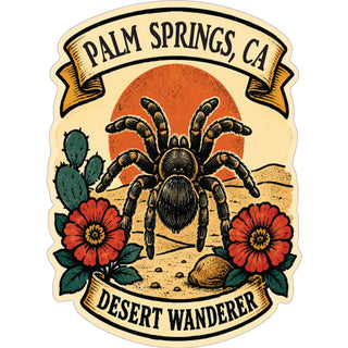 PALM SPRINGS Desert Wanderer Spider Sticker