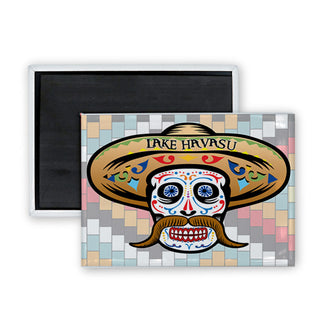 Lake Havasu Fu Man Chu Sombrero (0162 00674 08) Rectangle Badge Magnet