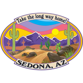 SEDONA TAKE THE LONG WAY HOME MULTI COLOR SKY DESERT Sticker