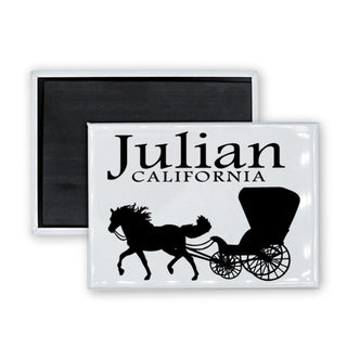 Julian  California   Horse & Buggy Rectangle Badge Magnet