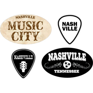 NASHVILLE 4UP Guitar Picks Euros Sticker