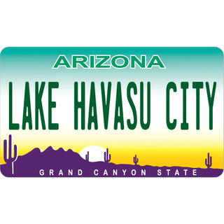 Lake Havasu City  Arizona    License Plate Digital Single Sticker