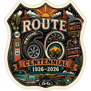 ROUTE 66 CENTENNIAL shield icons Sticker
