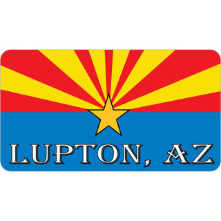 Lupton AZ on Arizona Flag Sticker