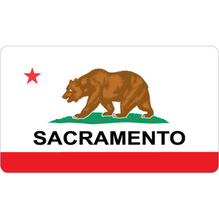 Sacramento   California Flag Sticker