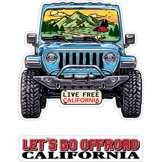 California   Off Road Jeep Sticker